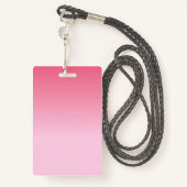 Badge maquillage artiste photo qr code rose petite entre (Derrière avec lanière)