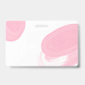 Badge Maquilleuse Extensions de Cils Cils Sourcils Rose (Arrière)