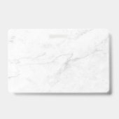 Badge Marbre Blanc (Arrière)