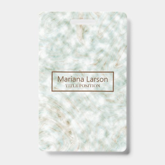 Badge Marbré coloré (Avant)