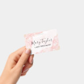 Badge Marbre Pailleté Rose Gold Élégant (Manuel / portable)