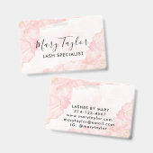 Badge Marbre Pailleté Rose Gold Élégant (Avant & arrière)