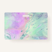 Badge marbre vert pourpre (Dos)