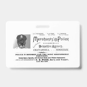 Badge Marchands de Vieux Police