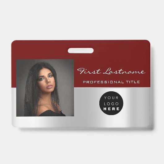 Badge Marche de l'analyseur du nom du logo Code-barres d (Avant)