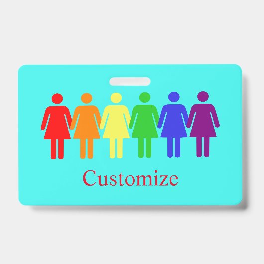 Badge marche des femmes 2017 LGBTQIA (Avant)