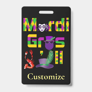Badge Mardi Gras Y'all Thunder_Cove