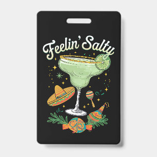 Badge Margarita Salée Drôle Sentiment Cinco De Mayo