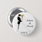 Badge mariage cadeau jour J (Devant & derrière)