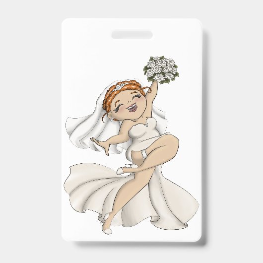 Badge Mariée Heureuse 03 (Avant)