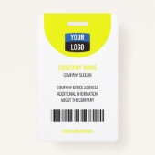 Badge Marine - Carte d'identité photo de l'employé Insig (Dos)