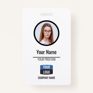 Badge Marine - Carte d'identité photo de l'employé Insig