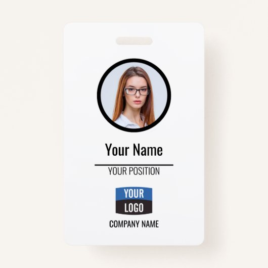 Badge Marine - Carte d'identité photo de l'employé Insig (Devant)