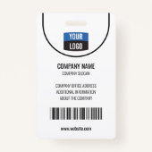 Badge Marine - Carte d'identité photo de l'employé Insig (Dos)