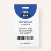 Badge Marine - Carte d'identité photo de l'employé Insig (Dos)