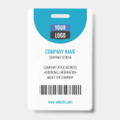 Badge Marine - Carte d'identité photo de l'employé Insig (Arrière)