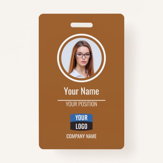 Badge Marine - Carte d'identité photo de l'employé Insig (Devant)