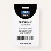 Badge Marine - Carte d'identité photo de l'employé Insig (Dos)