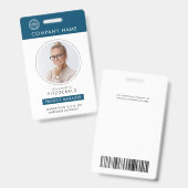 Badge Marine | | Code photo de l'employé Insigne de sécu (Avant & arrière)
