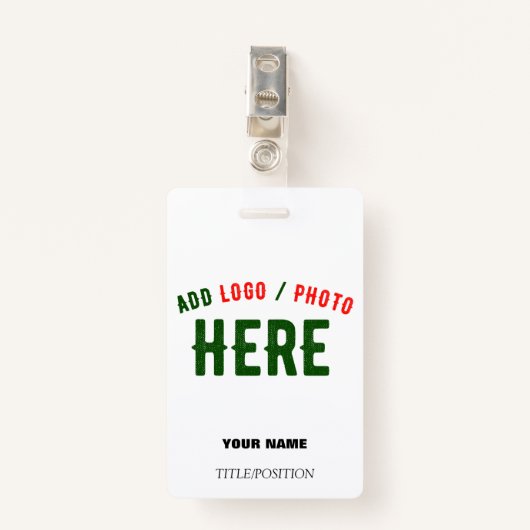 BADGE MARQUE BLANCHE MODERNE ET PERSONNALISABLE VÉRIFIÉE (Devant avec clip)