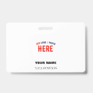 BADGE MARQUE BLANCHE MODERNE ET PERSONNALISABLE VÉRIFIÉE