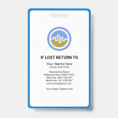 Badge Marque de citation élégante et chic Reporter de pr (Arrière)