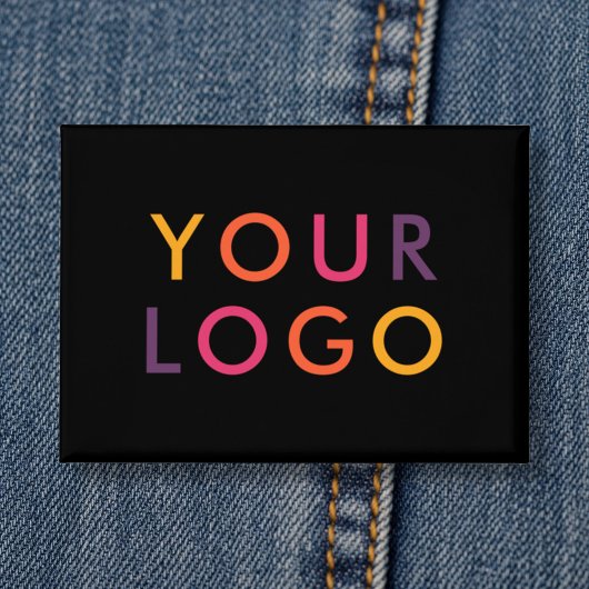 Badge Marque de logo d'entreprise Noir