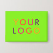 Badge Marque de logo d'entreprise Vert vibrant (Recto)
