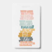 Badge Marque-page de citation inspirante (Arrière)