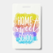 Badge Marque-page de citation pour l'école à la maison (Arrière)
