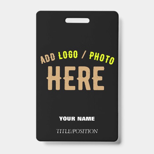 BADGE MARQUE PERSONNALISABLE NOIRE VERIFIÉE MODERNE ET É (Avant)