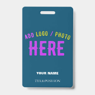BADGE MARQUE VÉRIFIÉE BLEU PRUSSIEN PERSONNALISÉE MODERN