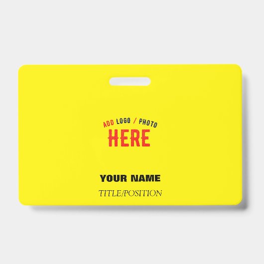 BADGE MARQUE VÉRIFIÉE JAUNE CLAIR MODERNE SUR MESURE DE (Avant)