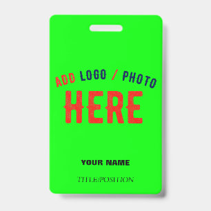 BADGE MARQUE VERIFIEE NEON VERT MODERNE PERSONNALISE DE