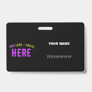BADGE MARQUE VERIFIEE NOIRE PERSONNALISABLE MODERNE ET C