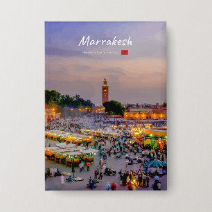 Badge Marrakech, Maroc - Place Jemaa el Fnaa