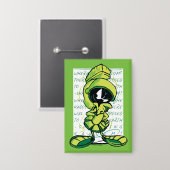 Badge MARVIN THE MARTIAN™ - Croquis (Recto/Verso)