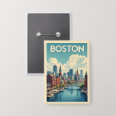 Badge Massachusetts de Boston (Recto/Verso)