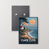 Badge Massachusetts de Cape Cod (Recto/Verso)