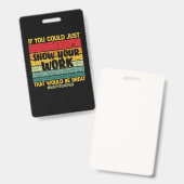 Badge Math Enseignant Maths Si Vous Pouvez Juste (Avant & arrière)