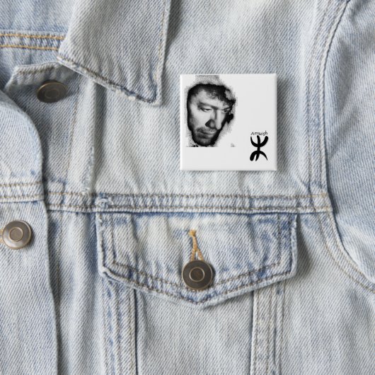 Badge Matoub Lounès (En situation)