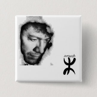 Badge Matoub Lounès Vierkante Button 5,1 Cm