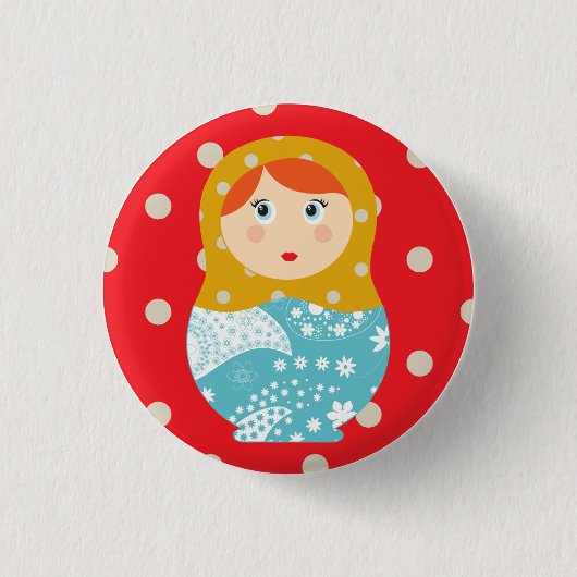 badge matriochka rouge (Devant)