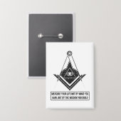 Badge Measure Your Life by Wisdom | Inspirational Quote (Recto/Verso)