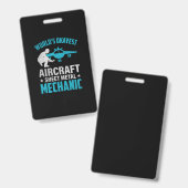Badge Mécanicien du monde Mécanicien correct (Avant & arrière)