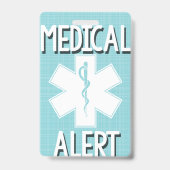 Badge Médaille d'alerte médicale pour allergie alimentai (Arrière)