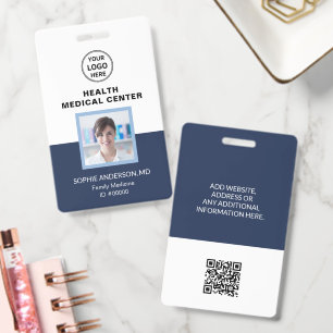 Badge Médecin de clinique médicale ID de professionnel d