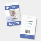 Badge MÉDECIN INFIRMIÈRE Soins de santé (Avant & arrière)
