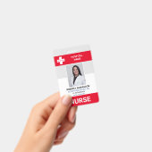 Badge MÉDECIN INFIRMIÈRE Soins de santé d'urgence Rouge (Manuel / portable)