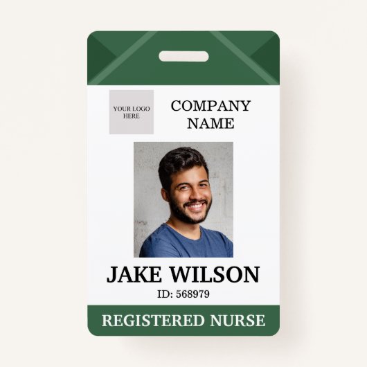 Badge Médecin Médicale Infirmière Soins âgés Code photo  (Devant)